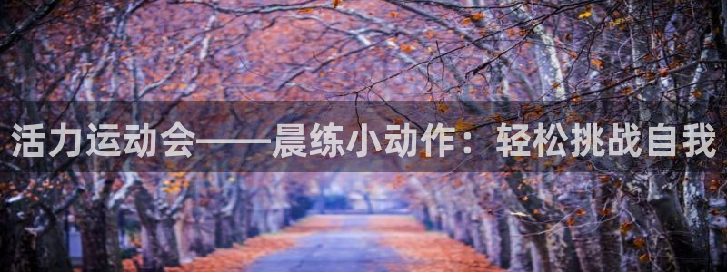 必一运动app：活力运动会——晨练小动作：轻松挑战自我